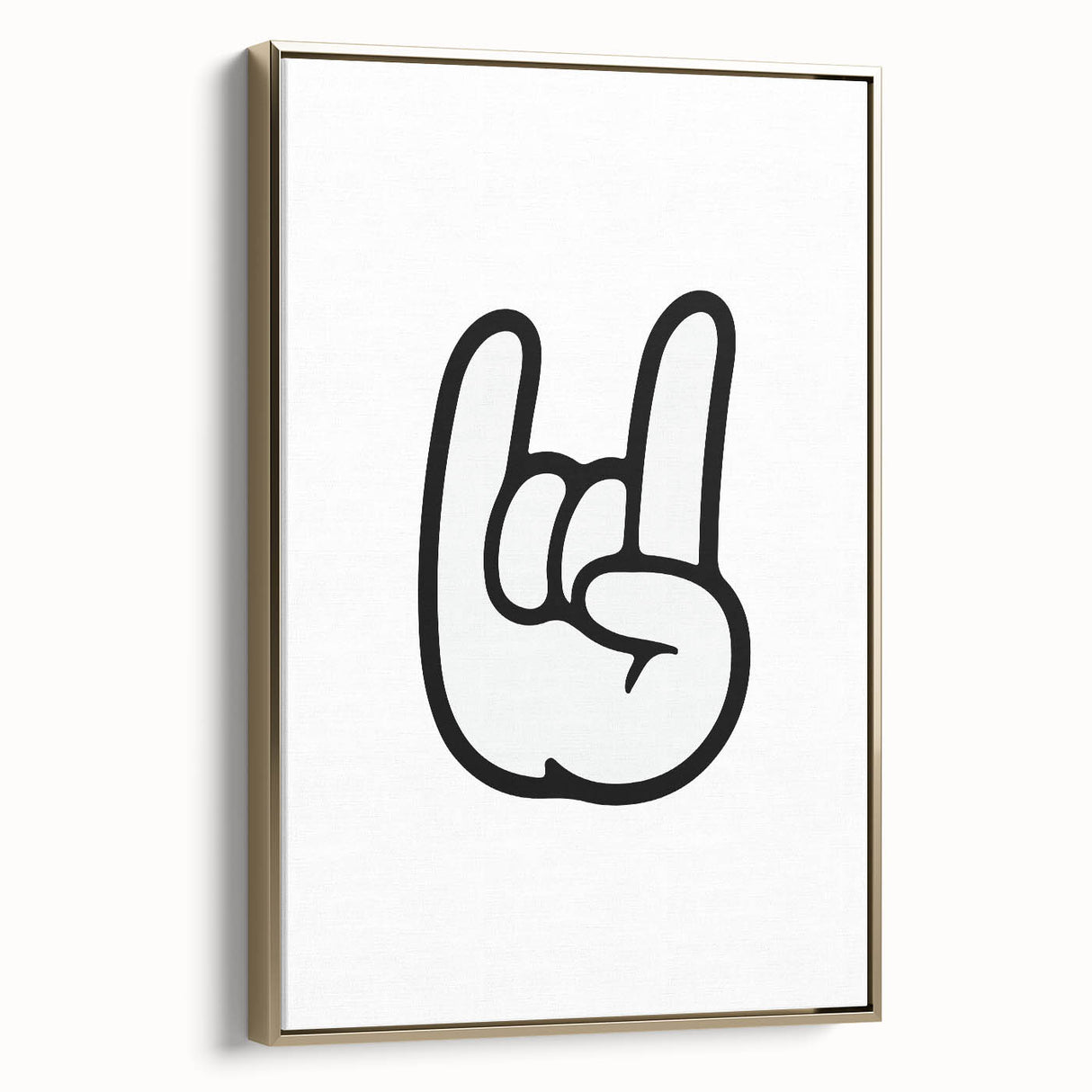 Rock On Hand - Boys Room Wall Art Kids Bedroom Decor