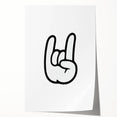 Rock On Hand - Boys Room Wall Art Kids Bedroom Decor