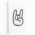 Rock On Hand - Boys Room Wall Art Kids Bedroom Decor