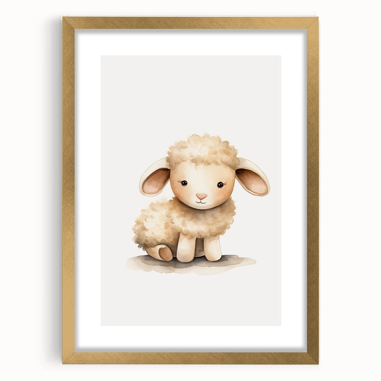 Adorable Lamb Nursery Wall Art – Baby Room Decor & Kids Prints