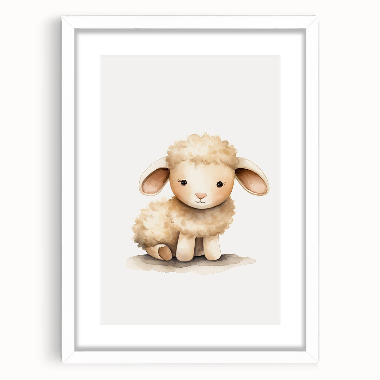 Adorable Lamb Nursery Wall Art – Baby Room Decor & Kids Prints
