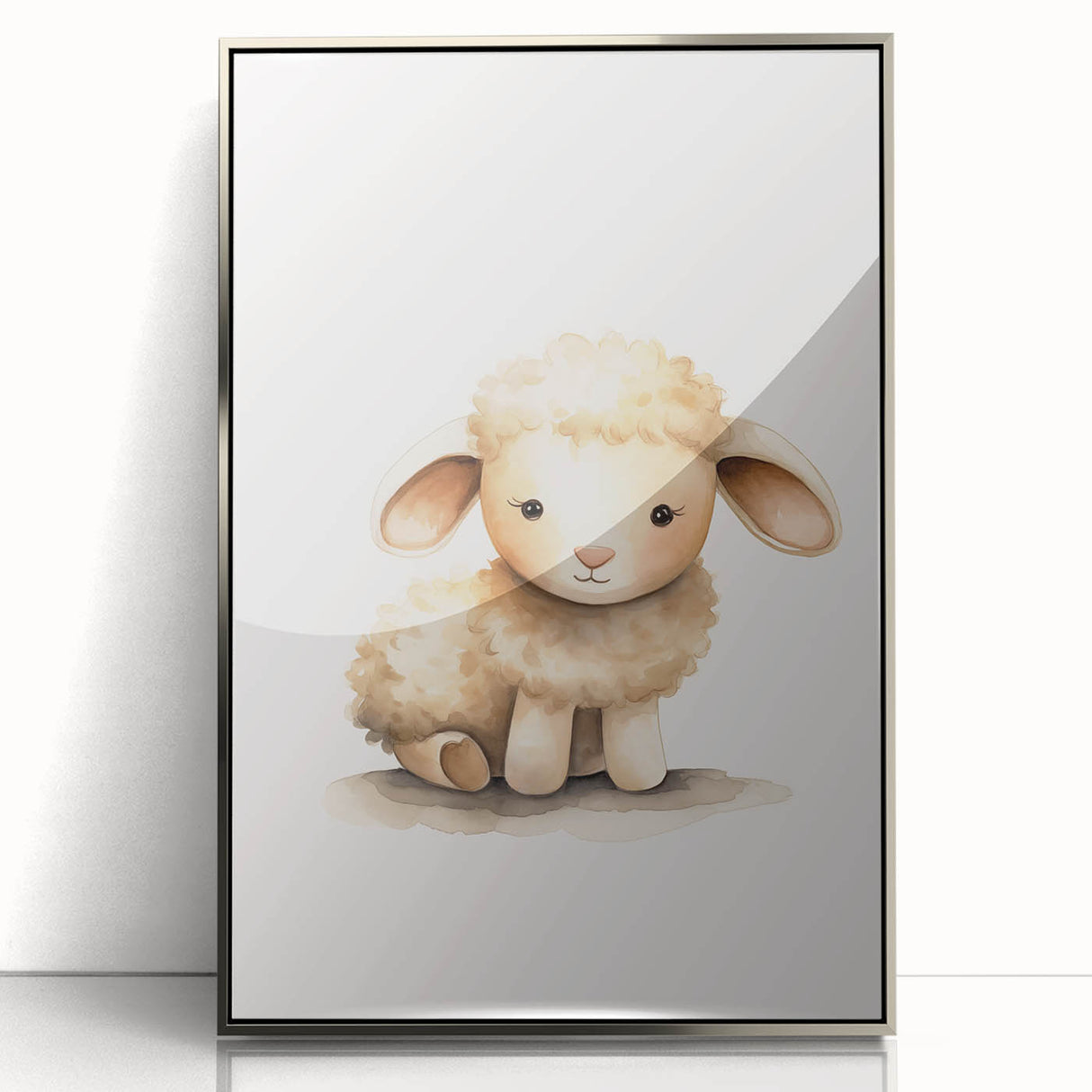Adorable Lamb Nursery Wall Art – Baby Room Decor & Kids Prints