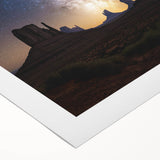 Desert landscape rolled canvas art showcasing vibrant colors and intricate details, packaged securely in a protective cardboard tube for easy transport and display.