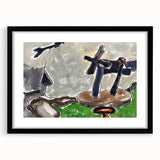 Modern Abstract Landscape - Art Print of Weather Vane by Arthur Dove