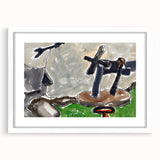 Modern Abstract Landscape - Art Print of Weather Vane by Arthur Dove