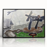 Modern Abstract Landscape - Art Print of Weather Vane by Arthur Dove