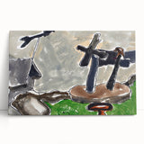 Modern Abstract Landscape - Art Print of Weather Vane by Arthur Dove