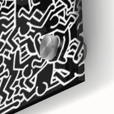 Black and White Pop Art Wall Art - Iconic Line Art Canvas Print