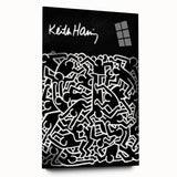 Black and White Pop Art Wall Art - Iconic Line Art Canvas Print