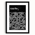 Black and White Pop Art Wall Art - Iconic Line Art Canvas Print
