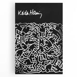 Black and White Pop Art Wall Art - Iconic Line Art Canvas Print