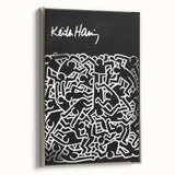 Black and White Pop Art Wall Art - Iconic Line Art Canvas Print