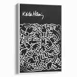 Black and White Pop Art Wall Art - Iconic Line Art Canvas Print