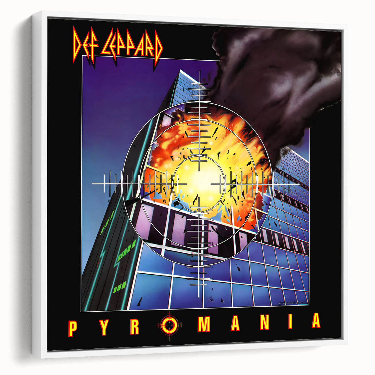 Retro Wall Art – Def Leppard Pyromania Album Canvas Print