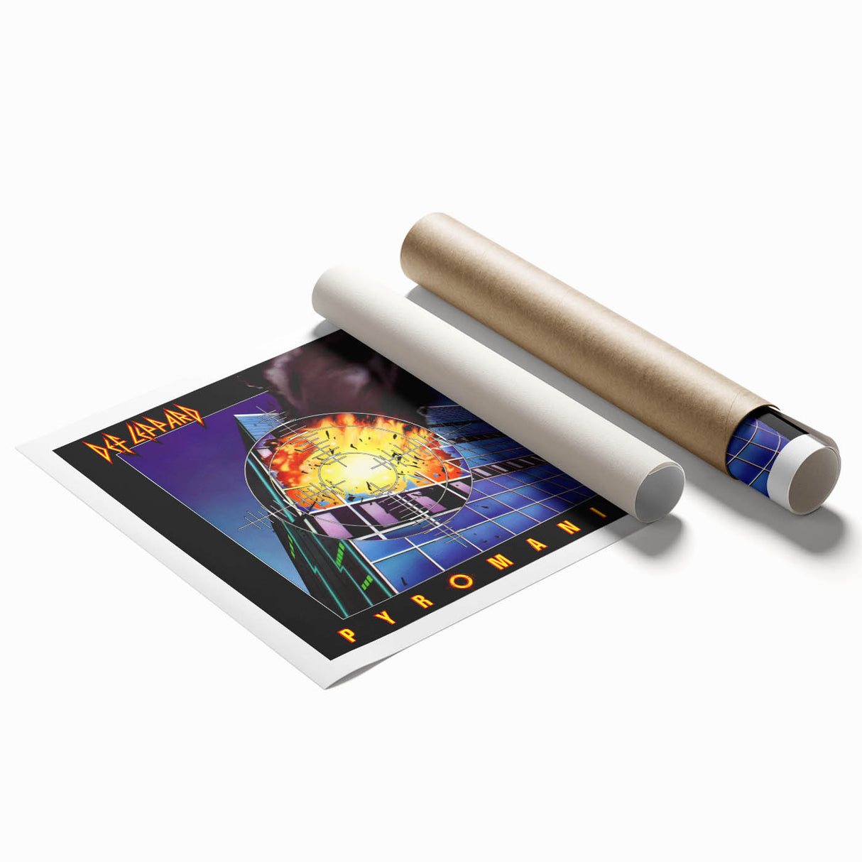 Retro Wall Art – Def Leppard Pyromania Album Canvas Print