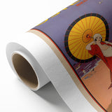 Ostend Belgium Retro Travel Poster | Vintage Beach & Umbrella Art