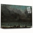 Realism Art Canvas - The Sea by Gustave Courbet Dark Ocean Print
