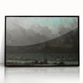 Realism Art Canvas - The Sea by Gustave Courbet Dark Ocean Print