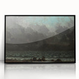 Realism Art Canvas - The Sea by Gustave Courbet Dark Ocean Print
