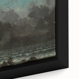 Realism Art Canvas - The Sea by Gustave Courbet Dark Ocean Print