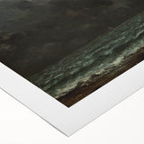Realism Art Canvas - The Sea by Gustave Courbet Dark Ocean Print