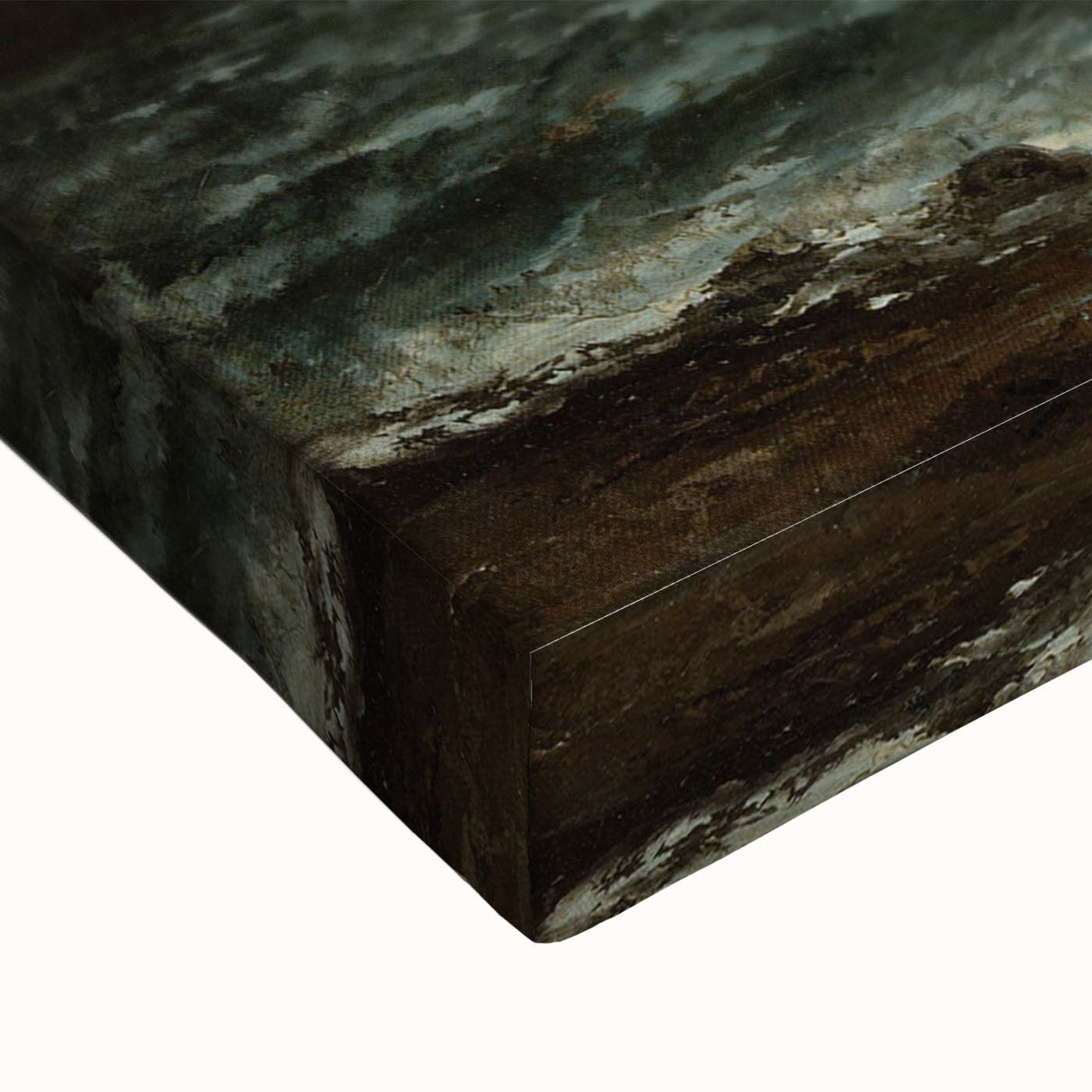 Realism Art Canvas - The Sea by Gustave Courbet Dark Ocean Print