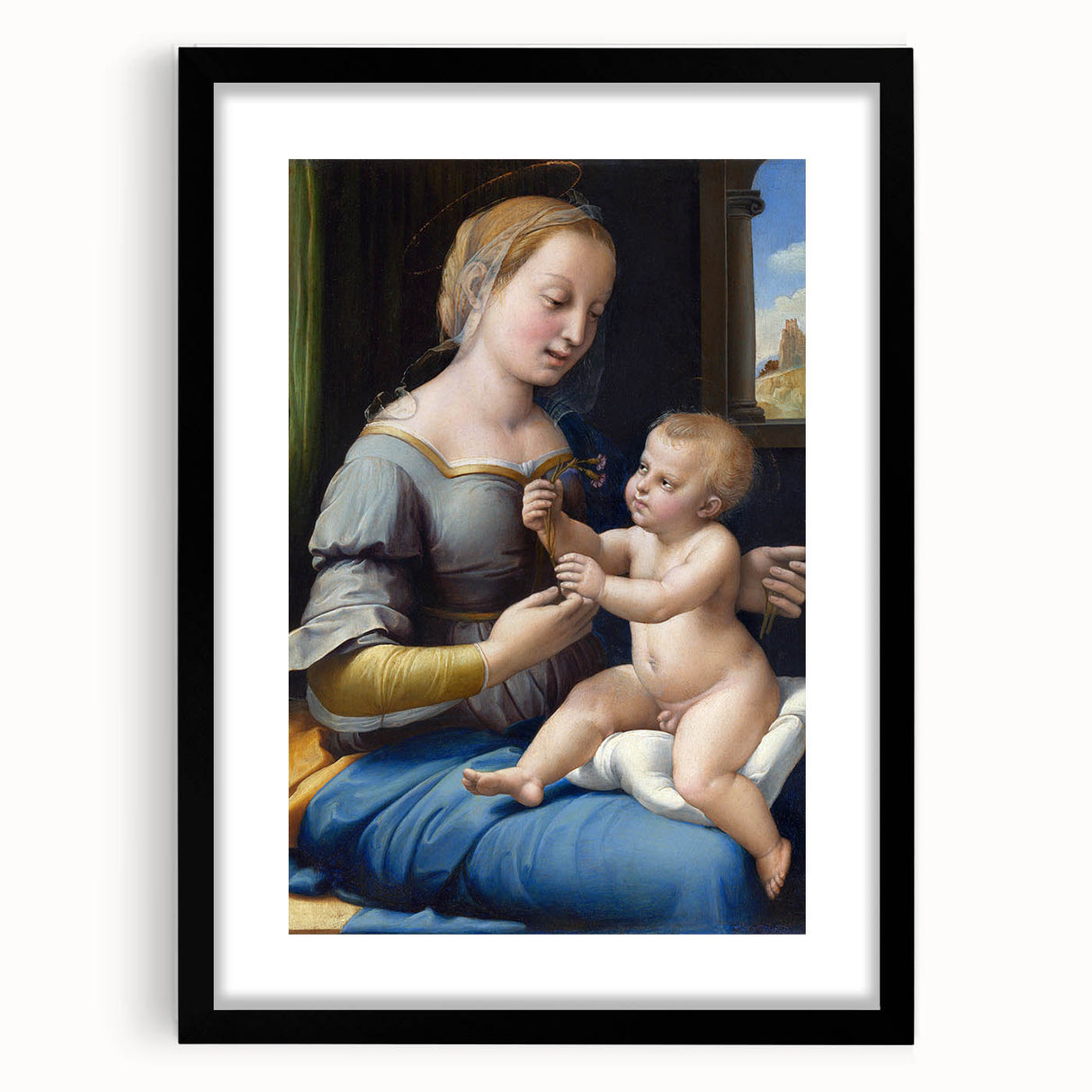 Renaissance Art Prints: Raphael's The Madonna of the Pinks Decor