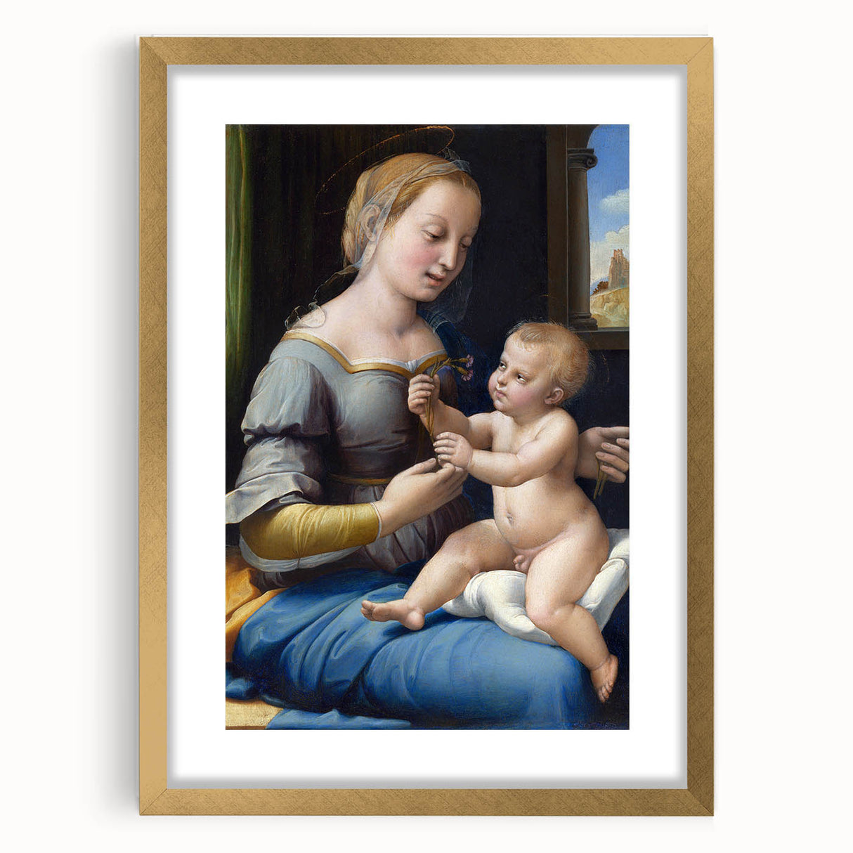 Renaissance Art Prints: Raphael's The Madonna of the Pinks Decor