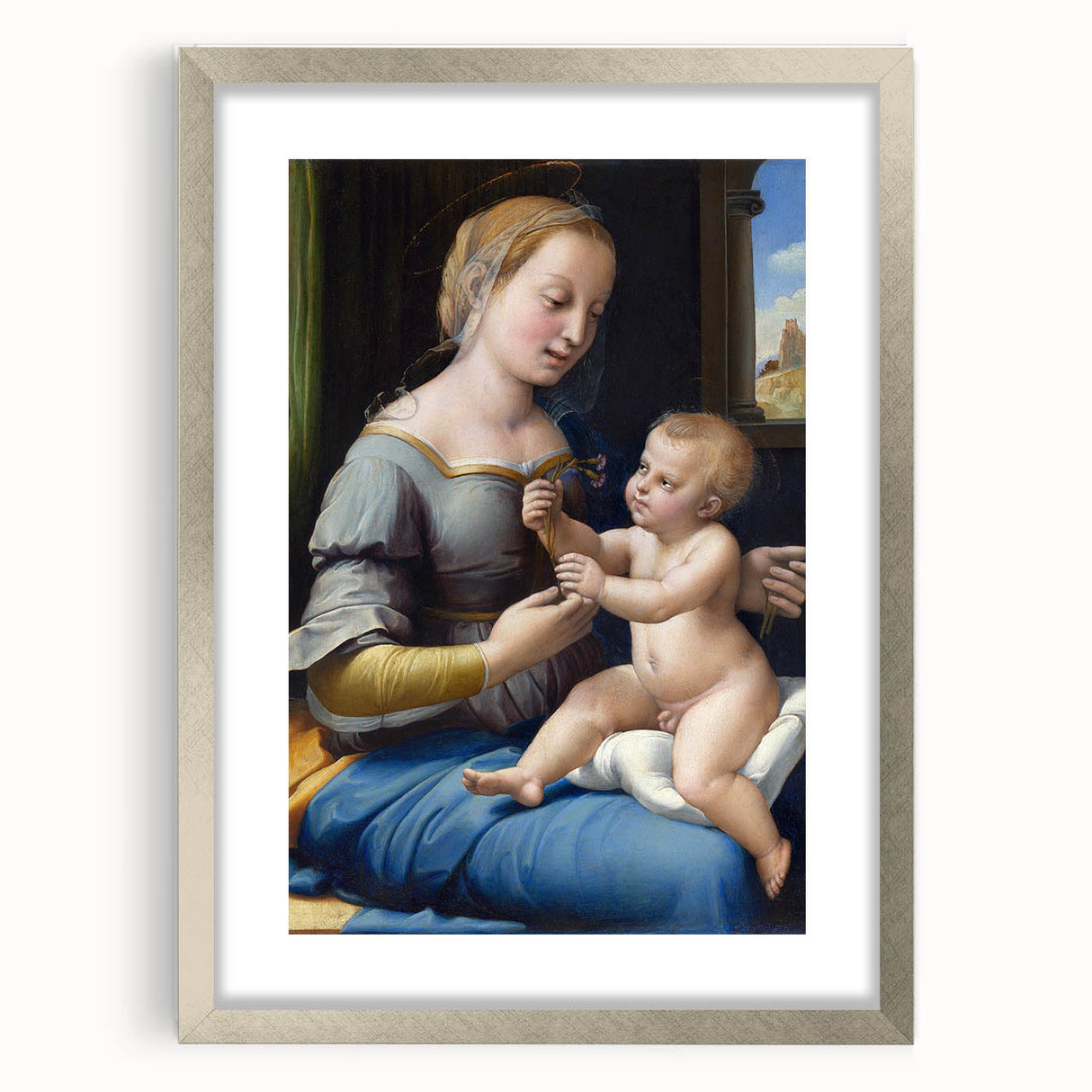 Renaissance Art Prints: Raphael's The Madonna of the Pinks Decor