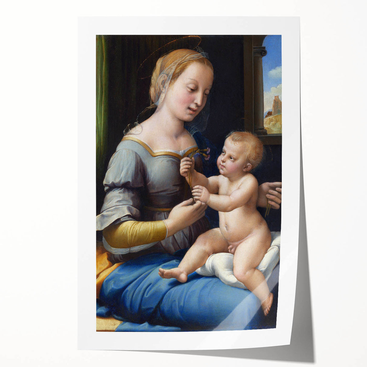 Renaissance Art Prints: Raphael's The Madonna of the Pinks Decor