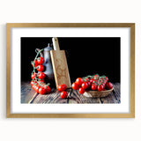 Rustic Tomato Kitchen Wall Art – Modern Canvas & Framed Print