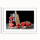 Rustic Tomato Kitchen Wall Art – Modern Canvas & Framed Print