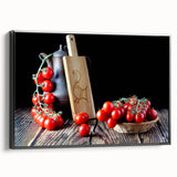 Rustic Tomato Kitchen Wall Art – Modern Canvas & Framed Print