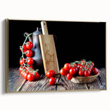 Rustic Tomato Kitchen Wall Art – Modern Canvas & Framed Print