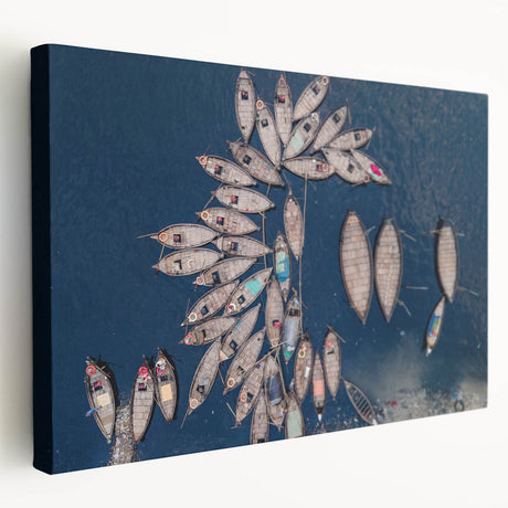 Large canvas print of a vibrant Bangladesh landscape, ideal for kitchen wall art.