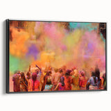 Black and white framed canvas of a vintage Indian landscape, ideal for bedroom wall art.