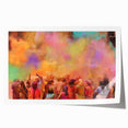 Extra large rolled print featuring a vibrant floral scene in India, ideal for art wall dining room.