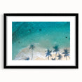 Abstract art print depicting vibrant, colorful scenery of a Philippine landscape on a large framed canvas.