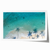 Rolled print of a serene Philippine landscape with lush greenery and a calm river, using soft earth tones.