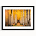 Extra large abstract art print of Yukon scenery in vibrant colors on a textured canvas, framed in black.