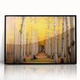 Large abstract wall art depicting a Yukon scenery in muted earth tones on a framed acrylic.