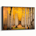 Black and white framed canvas of the Yukon landscape, ideal for bedroom wall art.