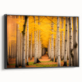 Black and white framed canvas of the Yukon landscape, ideal for bedroom wall art.