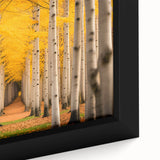 Close-up of black wall art featuring a textured, colorful abstract design on a framed canvas, ideal for living room decor.