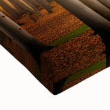 Black and white landscape art painting of Yukon scenery on large stretched canvas, ideal for bedroom wall decor.