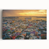 Black and white stretched canvas of Caribbean scenery, ideal for kitchen wall art or bedroom ambiance.