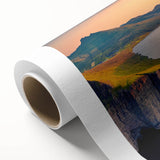 Art Deco poster of a European Danish scenery in muted colors on rolled canvas, ideal for nursery wall art.