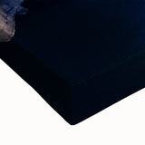 Large art of a black and white Danish landscape on stretched canvas, suitable for bedroom wall decor.