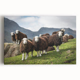 Black and white photograph of Cumbria scenery on stretched canvas, ideal for kitchen wall art or bedroom ambiance.