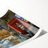 Extra large wall art featuring line art flowers in muted earth tones on a rolled print, ideal for large living room decor.